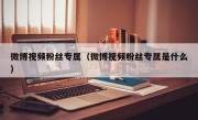 微博视频粉丝专属（微博视频粉丝专属是什么）