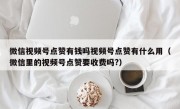 微信视频号点赞有钱吗视频号点赞有什么用（微信里的视频号点赞要收费吗?）