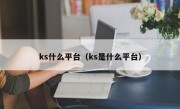 ks什么平台（ks是什么平台）