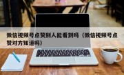 微信视频号点赞别人能看到吗（微信视频号点赞对方知道吗）