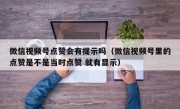 微信视频号点赞会有提示吗（微信视频号里的点赞是不是当时点赞 就有显示）