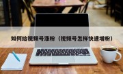 如何给视频号涨粉（视频号怎样快速增粉）