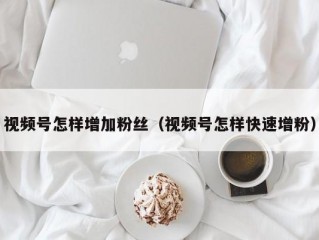 视频号怎样增加粉丝（视频号怎样快速增粉）