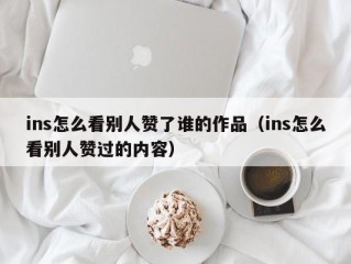 ins怎么看别人赞了谁的作品（ins怎么看别人赞过的内容）