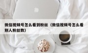 微信视频号怎么看到粉丝（微信视频号怎么看别人粉丝数）