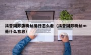 抖音国际版粉丝排行怎么看（抖音国际粉丝m是什么意思）