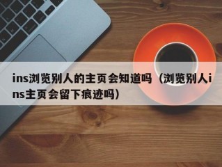 ins浏览别人的主页会知道吗（浏览别人ins主页会留下痕迹吗）