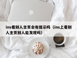 ins看别人主页会有提示吗（ins上看别人主页别人能发现吗）