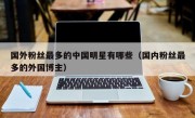 国外粉丝最多的中国明星有哪些（国内粉丝最多的外国博主）