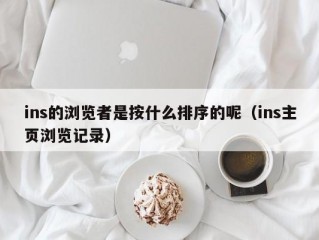 ins的浏览者是按什么排序的呢（ins主页浏览记录）