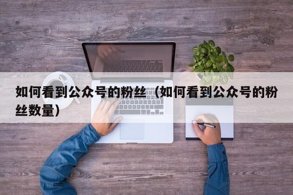 如何看到公众号的粉丝（如何看到公众号的粉丝数量） 第1张