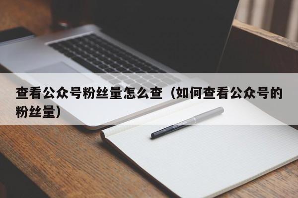 查看公众号粉丝量怎么查（如何查看公众号的粉丝量） 第1张