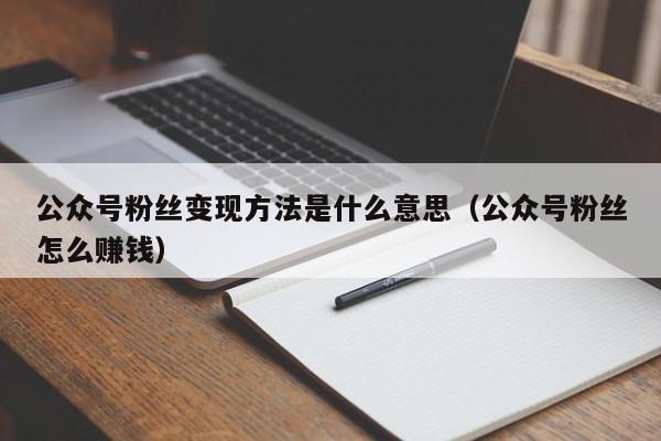公众号粉丝变现方法是什么意思（公众号粉丝怎么赚钱） 第1张