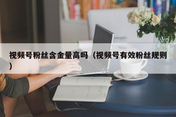 视频号粉丝含金量高吗（视频号有效粉丝规则） 第1张