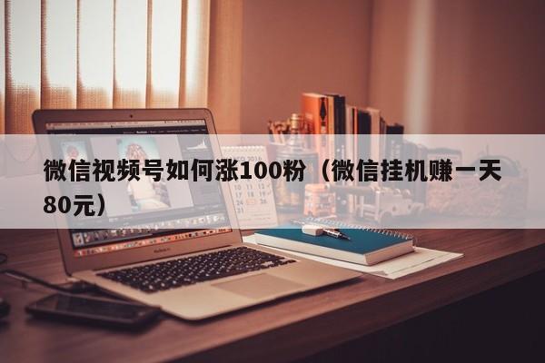 微信视频号如何涨100粉（微信挂机赚一天80元） 第1张