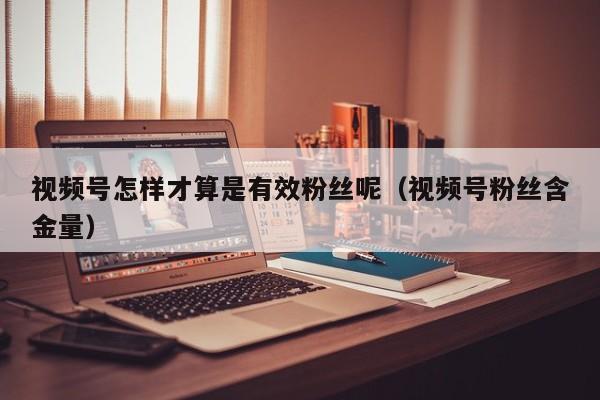 视频号怎样才算是有效粉丝呢（视频号粉丝含金量） 第1张