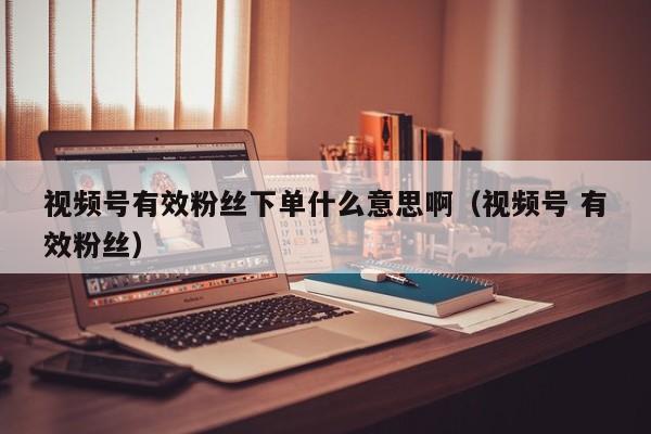 视频号有效粉丝下单什么意思啊（视频号 有效粉丝） 第1张