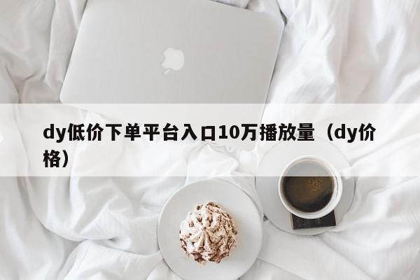 dy低价下单平台入口10万播放量（dy价格） 第1张