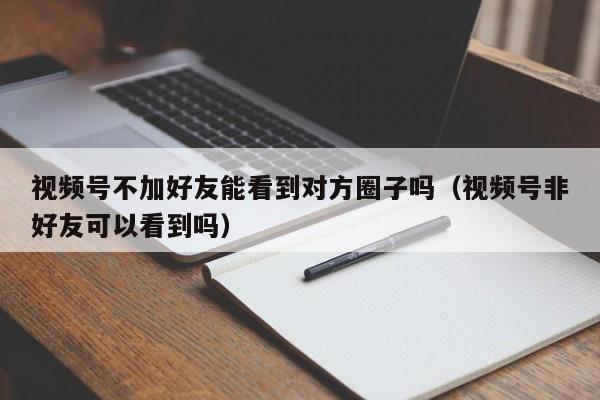 视频号不加好友能看到对方圈子吗（视频号非好友可以看到吗） 第1张