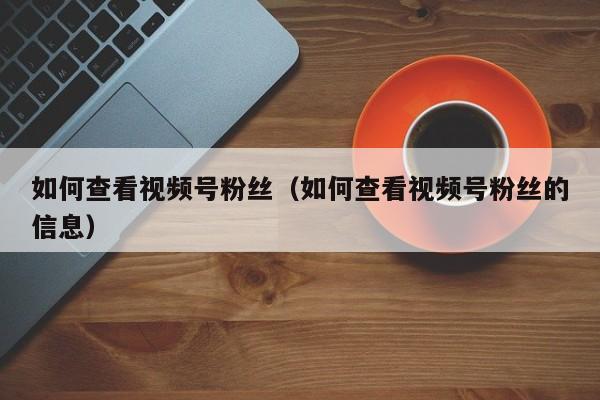 如何查看视频号粉丝（如何查看视频号粉丝的信息） 第1张