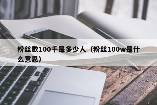 粉丝数100千是多少人（粉丝100w是什么意思） 第1张
