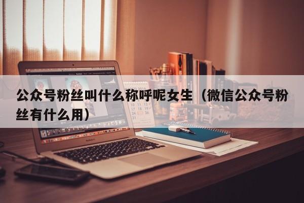 公众号粉丝叫什么称呼呢女生（微信公众号粉丝有什么用） 第1张