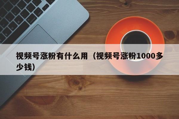 视频号涨粉有什么用（视频号涨粉1000多少钱） 第1张