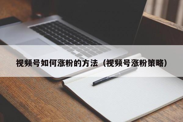 视频号如何涨粉的方法（视频号涨粉策略） 第1张